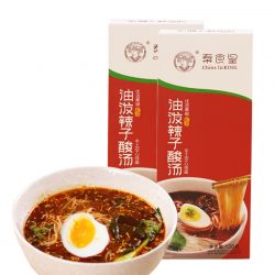 Handmade Hollow Dry Noodles (Chili Oil and Sour Soup Flavor)